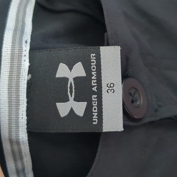 Under Armour Men's Golf Shorts Black Size 36 8" Plus Length Mid Rise - Picture 6 of 10